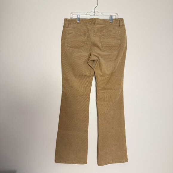 Loft Beige Pants Women's Corduroy Size 29/8 Curvy Boot Mid Rise - Picture 2 of 12